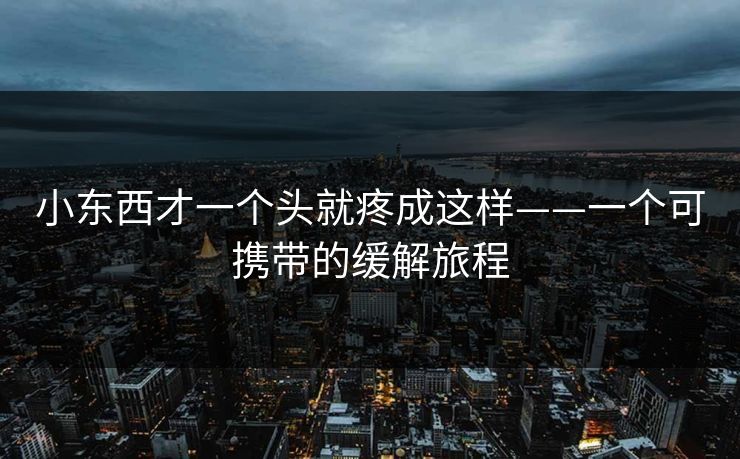 小东西才一个头就疼成这样——一个可携带的缓解旅程