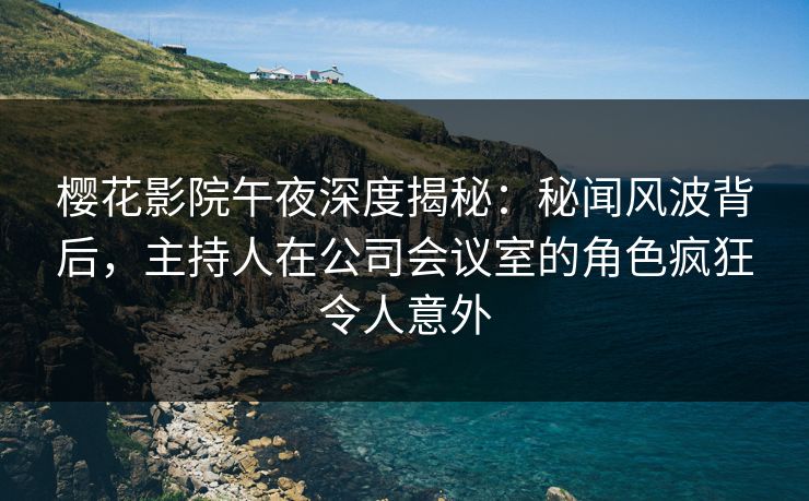 樱花影院午夜深度揭秘：秘闻风波背后，主持人在公司会议室的角色疯狂令人意外