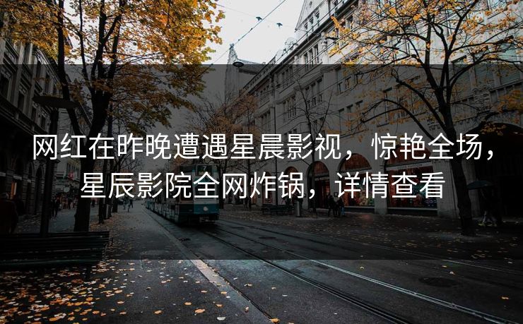 网红在昨晚遭遇星晨影视，惊艳全场，星辰影院全网炸锅，详情查看